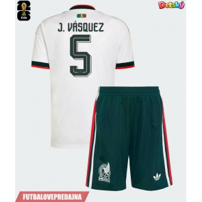 Lacne Dětský Futbalové dres Mexiko Johan Vasquez #5 MS 2026 Krátky Rukáv - Preč (+ trenírky)